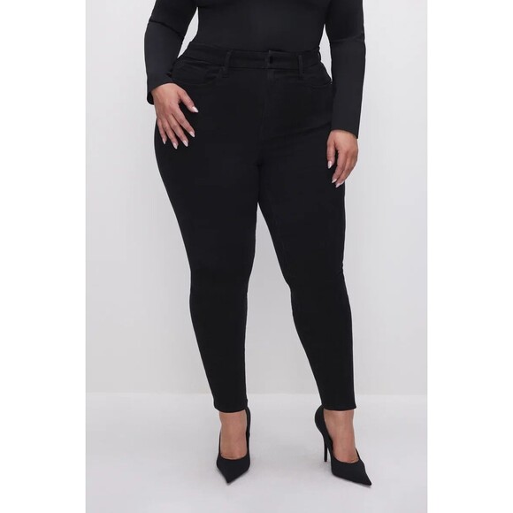 NWT Good American ALWAYS FITS GOOD LEGS SKINNY JEANS | BLACK165 - Picture 3 of 6